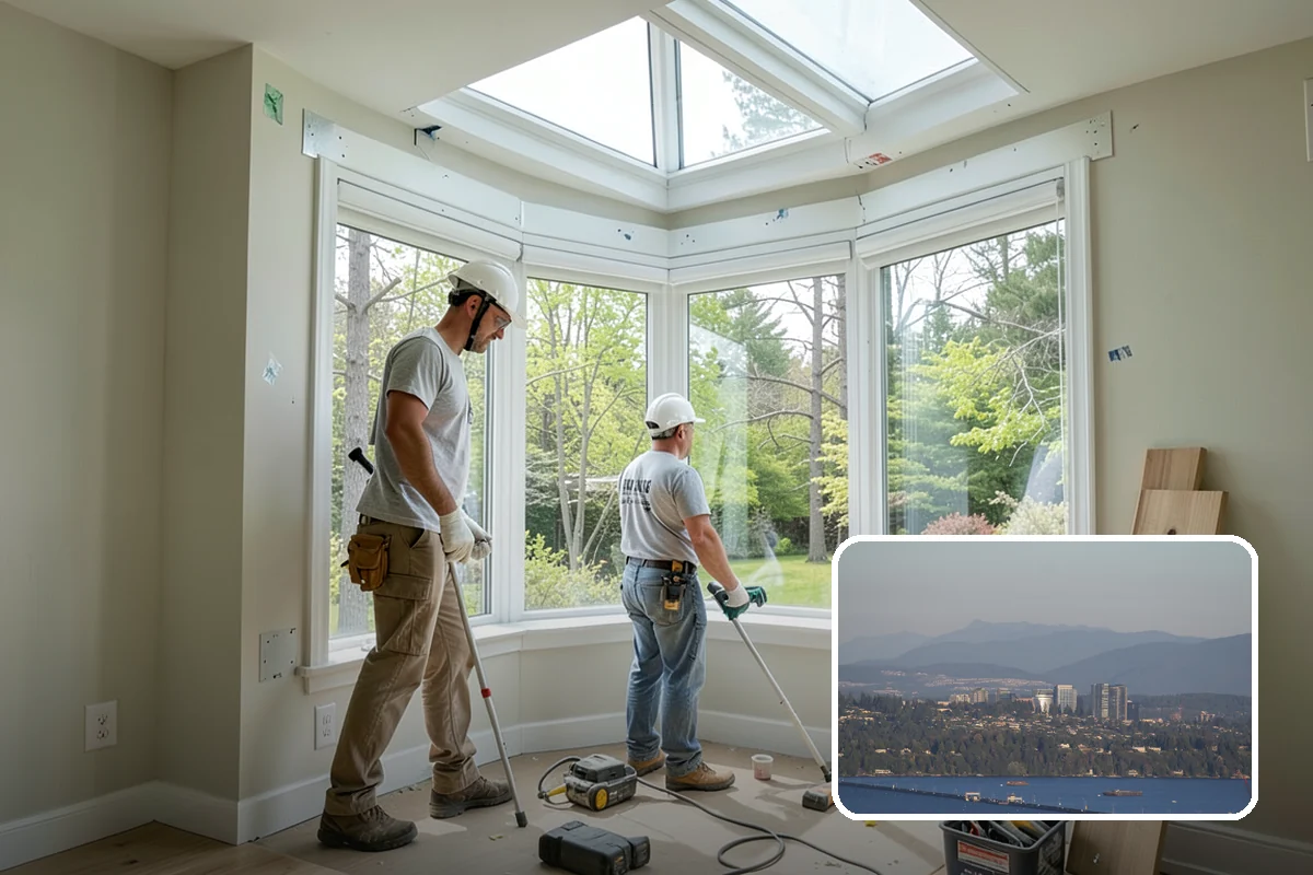 Garden Window Installation in Medina, King County, WA - Bright, multi-sided glass for growing plants