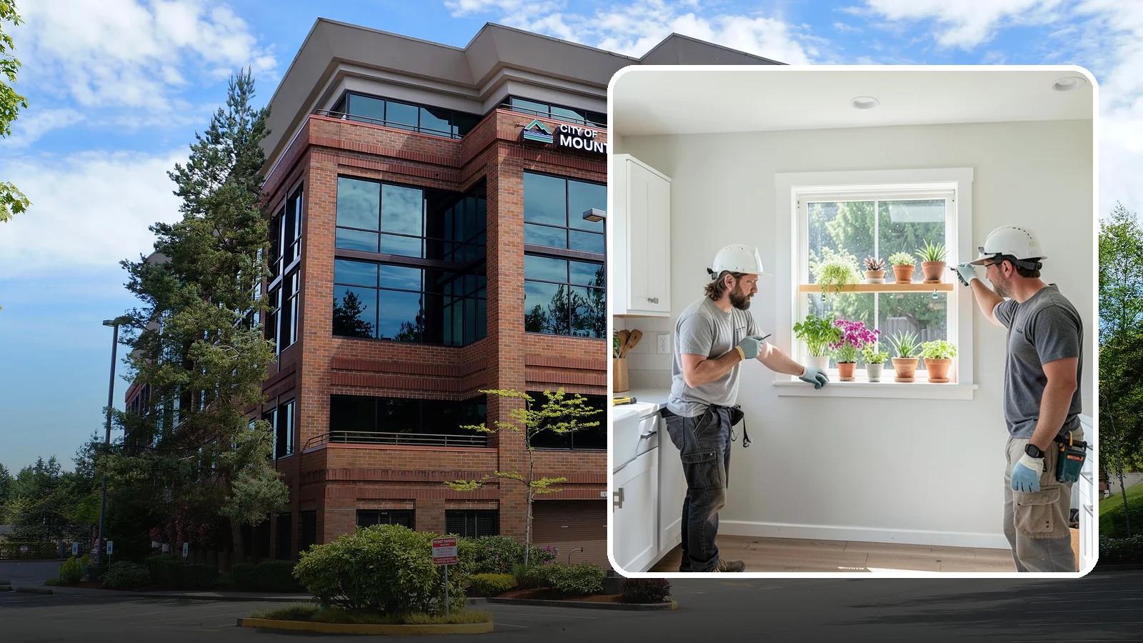 Garden Window Installation in Mountlake Terrace, Snohomish County, WA - Installing projecting garden windows that create a sunny shelf for herbs, plants, and kitchen greenery.