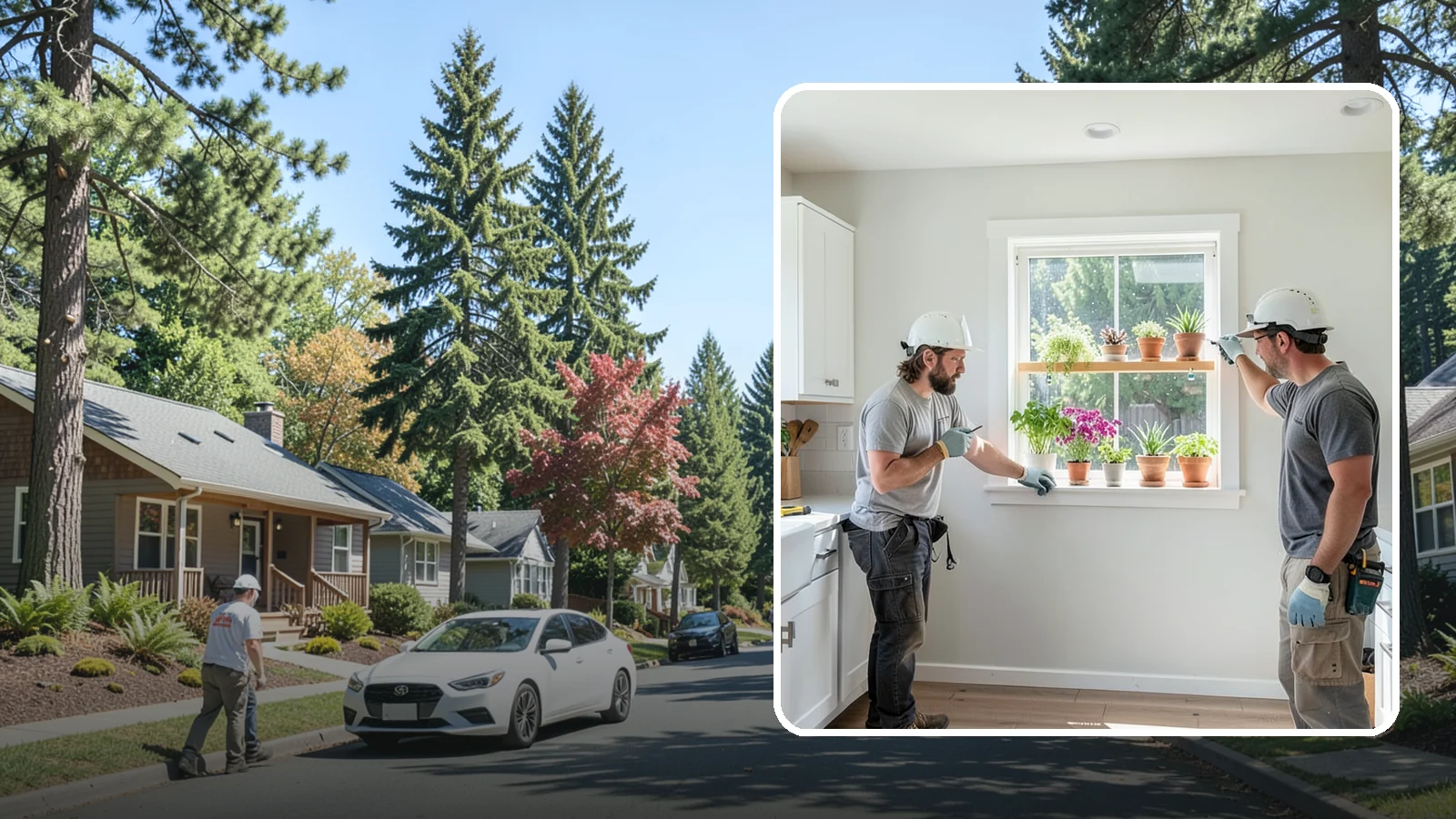 Garden Window Installation in Orting, Pierce County, WA - Installing projecting garden windows that create a sunny shelf for herbs, plants, and kitchen greenery.