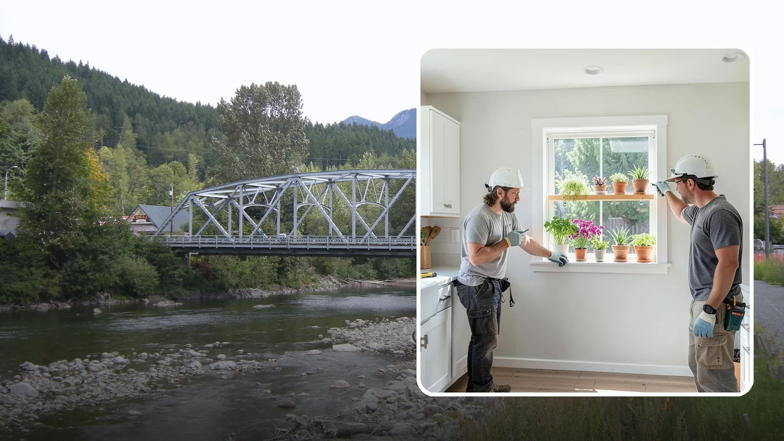 Garden Window Installation in Skykomish, King County, WA - Installing projecting garden windows that create a sunny shelf for herbs, plants, and kitchen greenery.