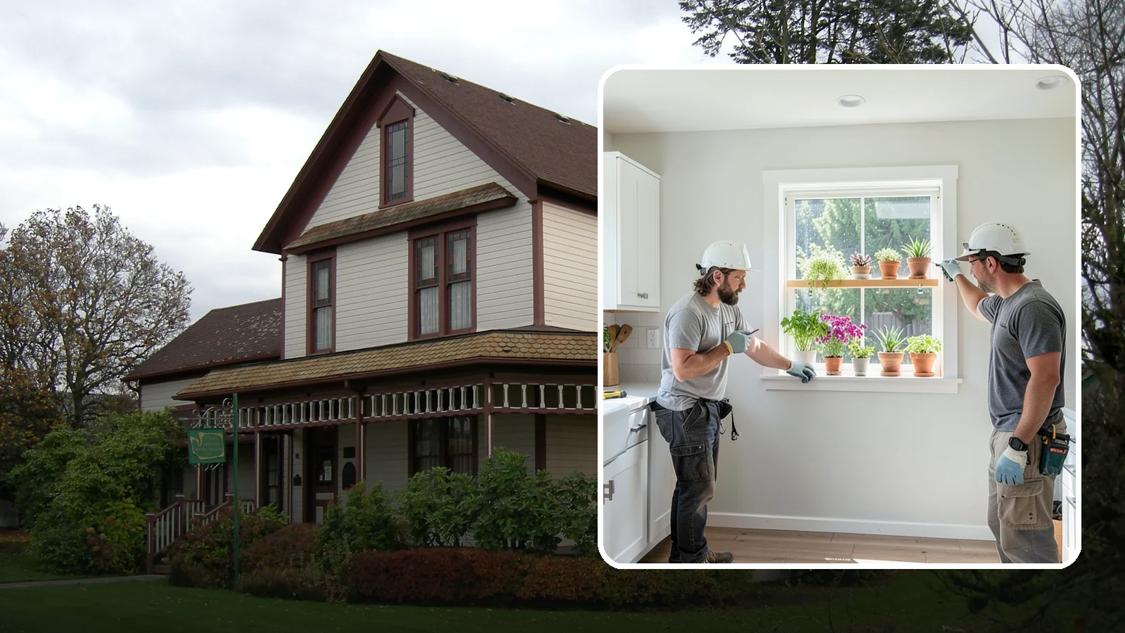 Garden Window Installation in Sumner, Pierce County, WA - Installing projecting garden windows that create a sunny shelf for herbs, plants, and kitchen greenery.