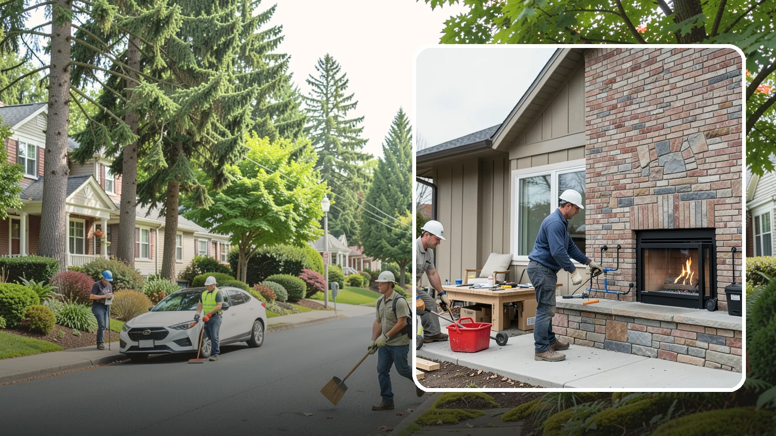 Gas Fireplace Installation in Beaux Arts Village, King County, WA - Clean-burning gas fireplaces installed with proper venting and code-compliant gas lines.
