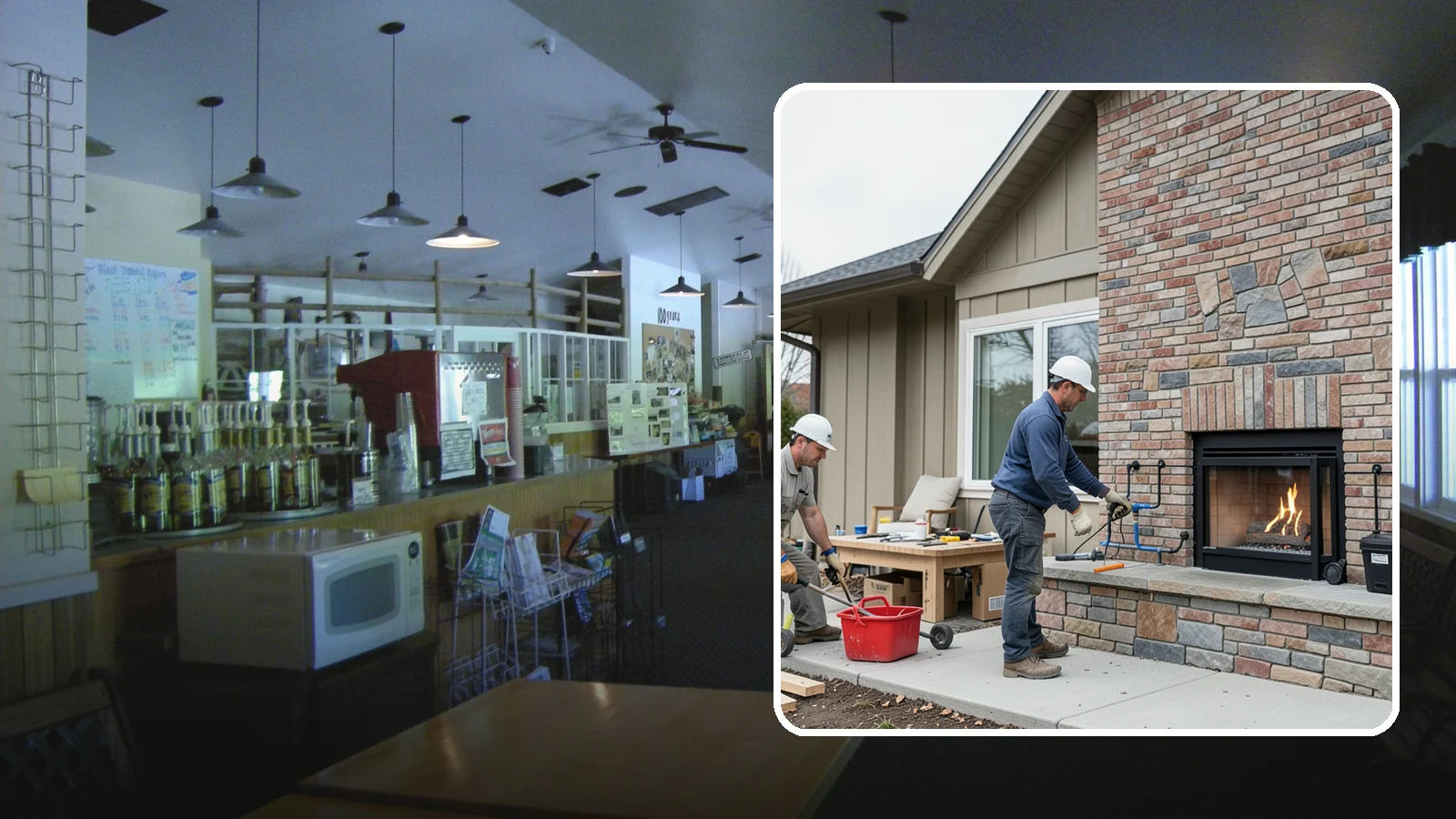 Gas Fireplace Installation in Black Diamond, King County, WA - Clean-burning gas fireplaces installed with proper venting and code-compliant gas lines.