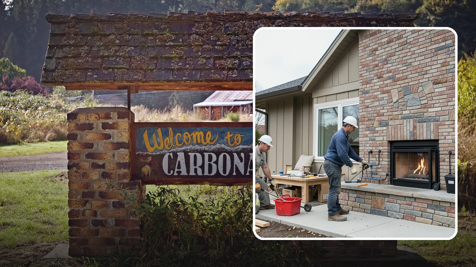 Gas Fireplace Installation in Carbonado, Pierce County, WA - Clean-burning gas fireplaces installed with proper venting and code-compliant gas lines.