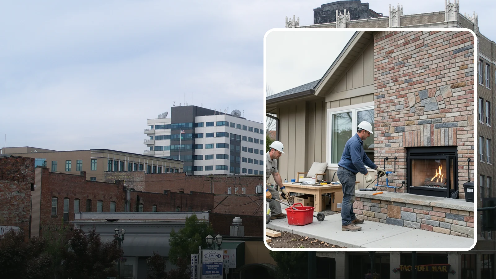 Gas Fireplace Installation in Everett, Snohomish County, WA - Clean-burning gas fireplaces installed with proper venting and code-compliant gas lines.