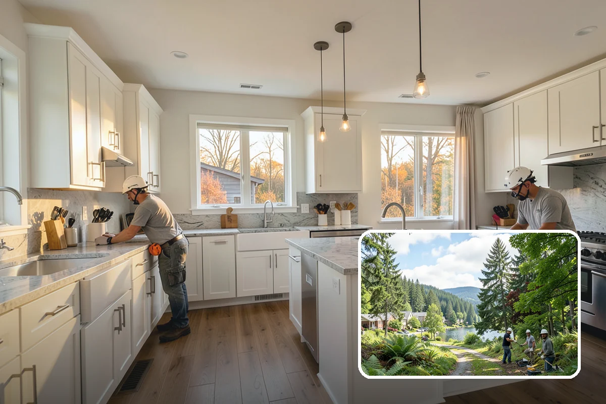 Gas Fireplace Installation in Lake Forest Park, King County, WA - Instant, thermostat-friendly heat at the flip of a switch