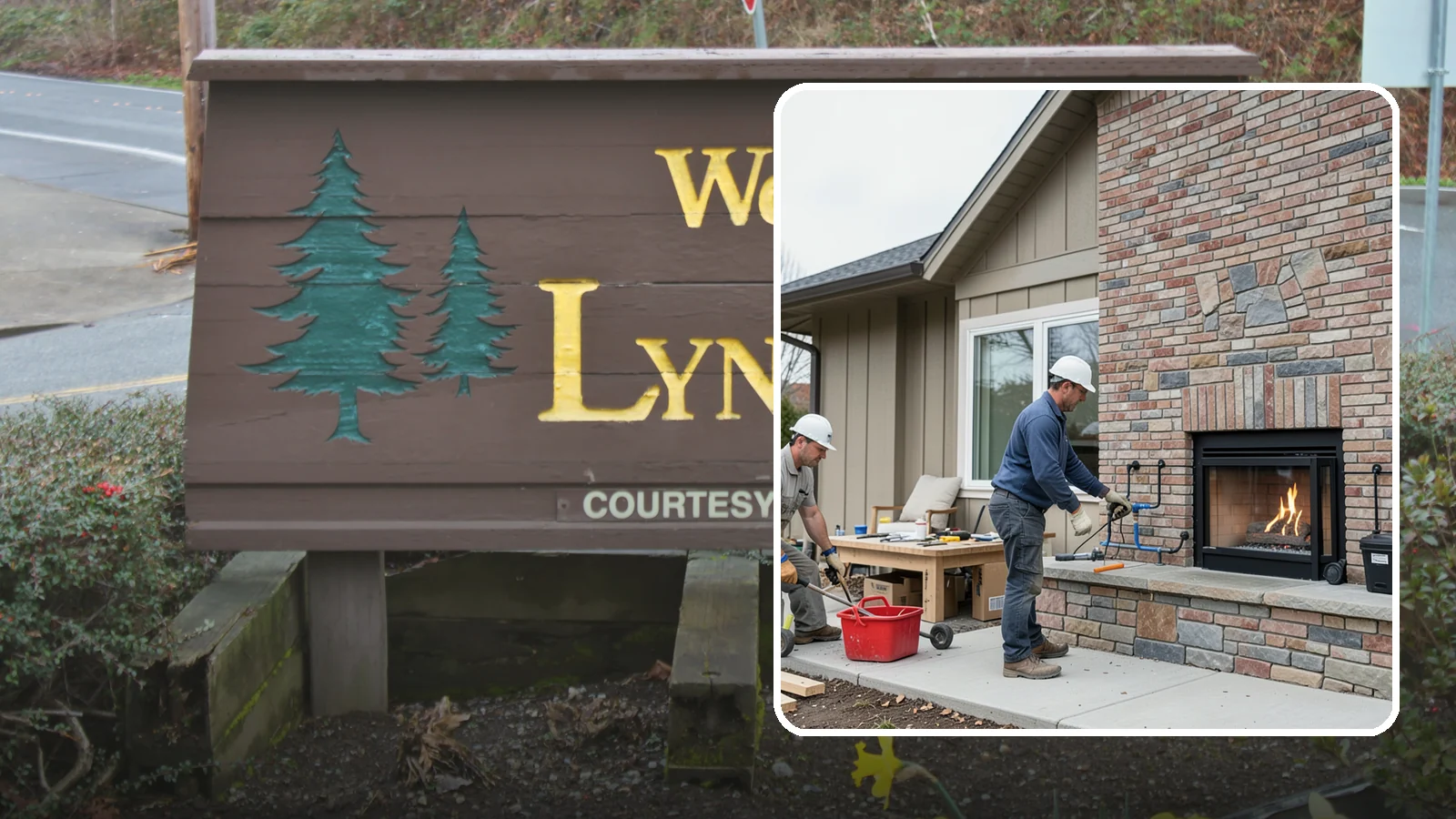 Gas Fireplace Installation in Lynnwood, Snohomish County, WA - Clean-burning gas fireplaces installed with proper venting and code-compliant gas lines.