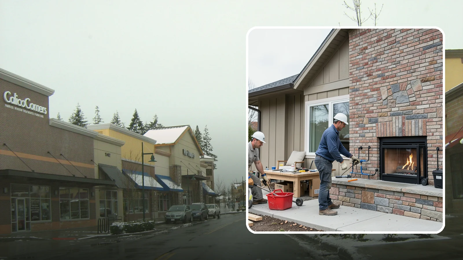 Gas Fireplace Installation in Mill Creek, Snohomish County, WA - Clean-burning gas fireplaces installed with proper venting and code-compliant gas lines.