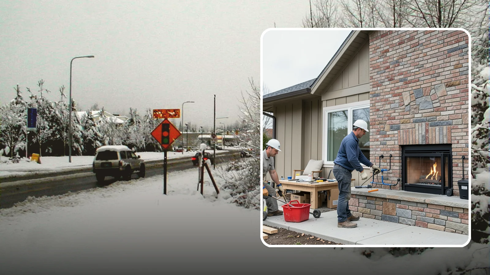 Gas Fireplace Installation in Newcastle, King County, WA - Clean-burning gas fireplaces installed with proper venting and code-compliant gas lines.