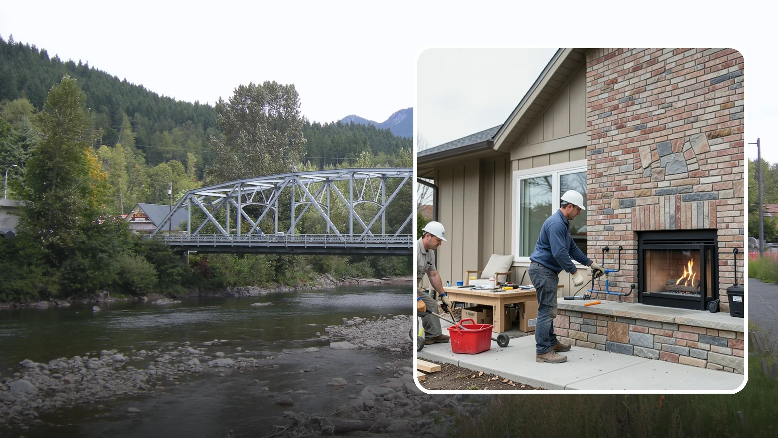 Gas Fireplace Installation in Skykomish, King County, WA - Clean-burning gas fireplaces installed with proper venting and code-compliant gas lines.