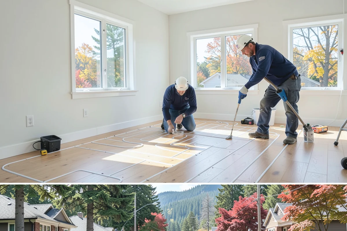 Gas Line Installation in Hunts Point, King County, WA - Gas line work runs indoors and out year-round, though pairing outdoor runs with dry weather keeps trenching tidy.
