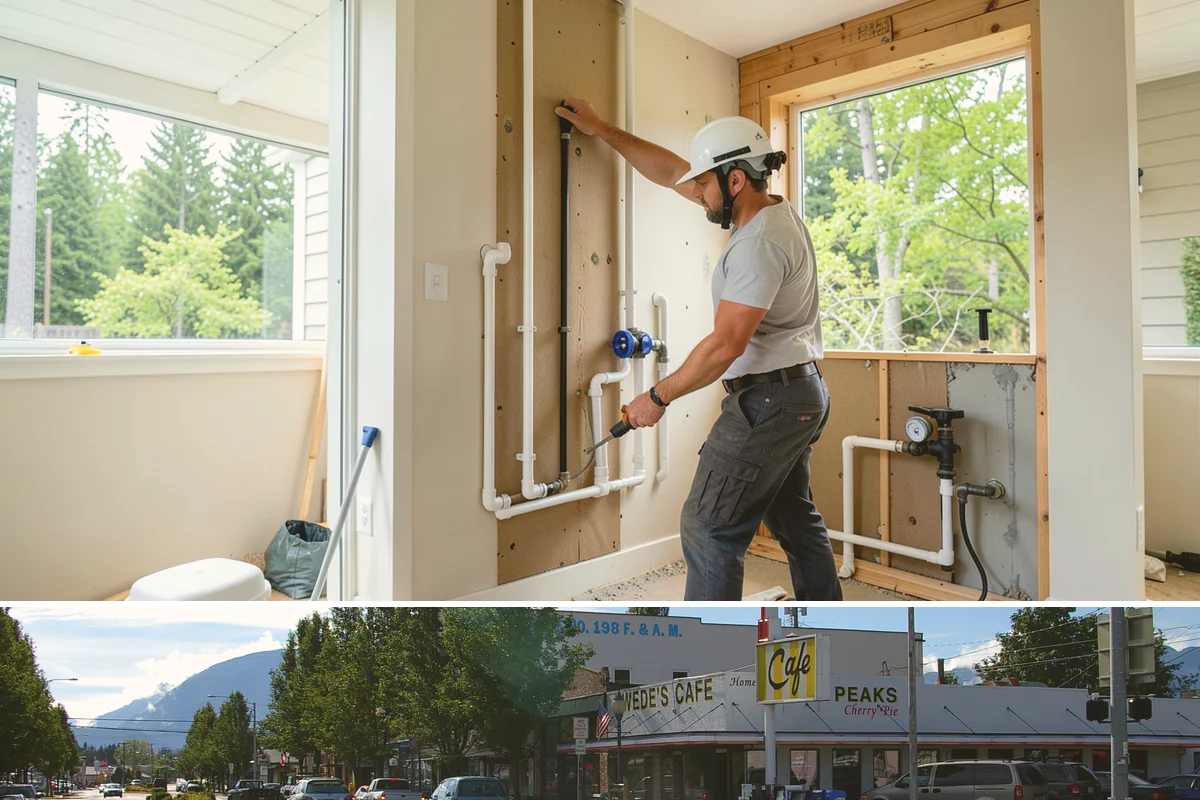 Gas Line Installation in North Bend, King County, WA - Gas line work runs indoors and out year-round, though pairing outdoor runs with dry weather keeps trenching tidy.