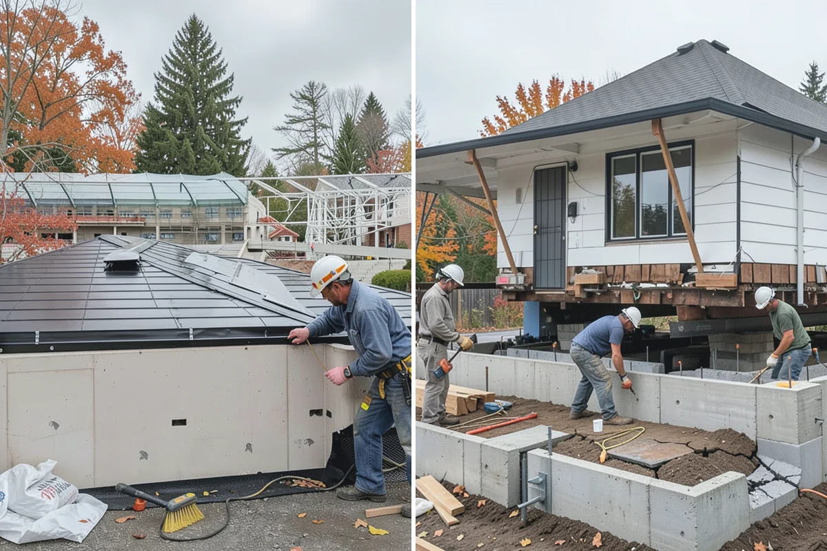 Gazebo Construction in Beaux Arts Village, King County, WA - Select a location and finalize the size and roof style