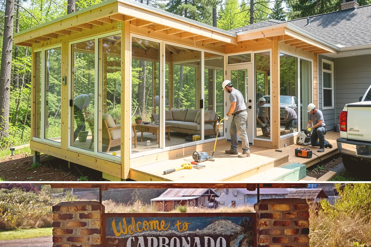 Gazebo Construction in Carbonado, Pierce County, WA - Summer scheduling lets the roof and finishes complete before the fall rains arrive.