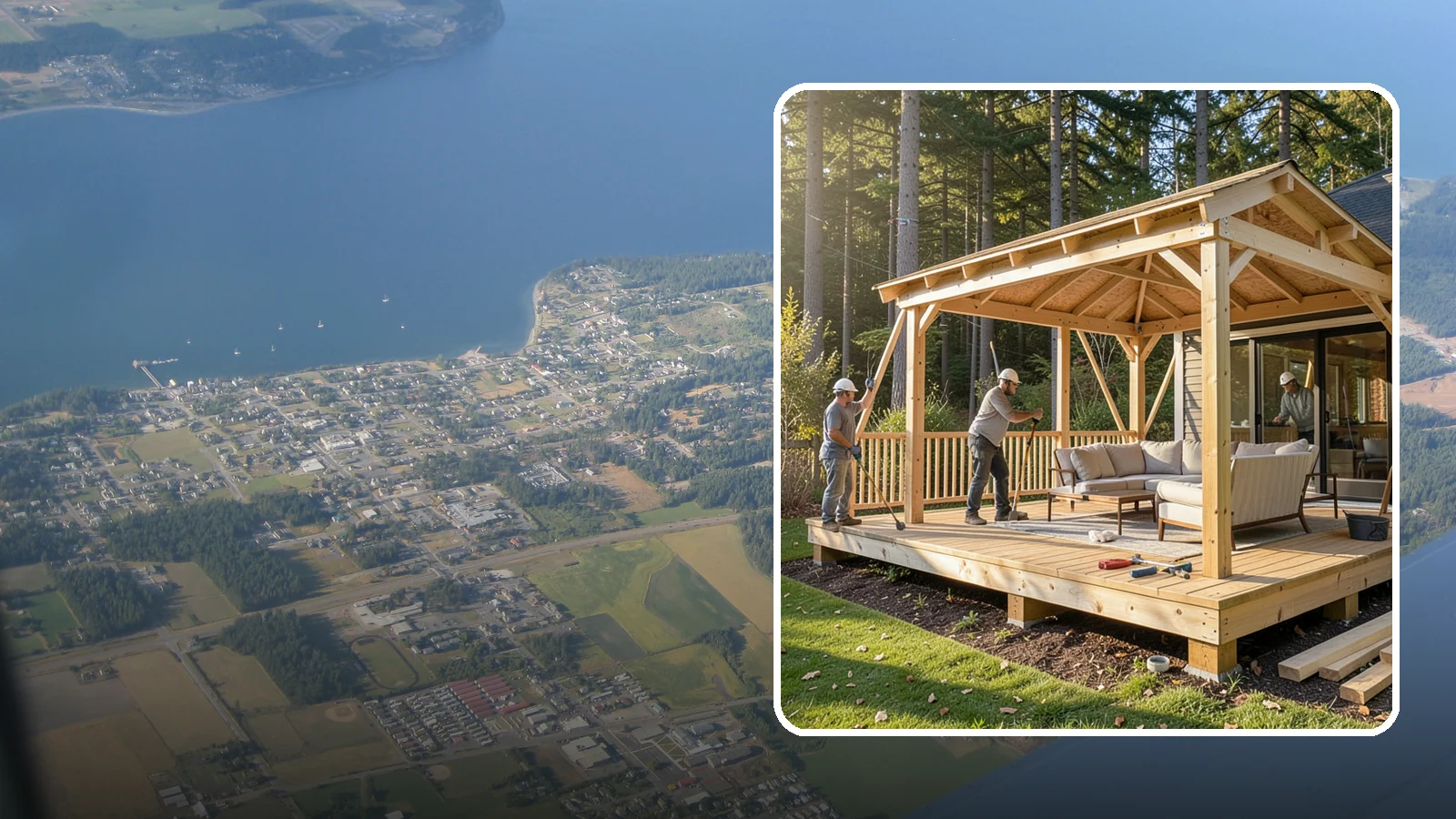 Gazebo Construction in Coupeville, Island County, WA - A freestanding gazebo that gives your backyard a sheltered, all-weather gathering spot built for Northwest conditions.