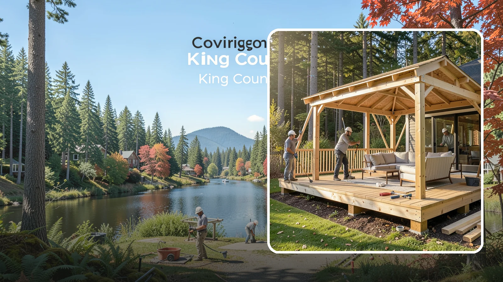 Gazebo Construction in Covington, King County, WA - A freestanding gazebo that gives your backyard a sheltered, all-weather gathering spot built for Northwest conditions.