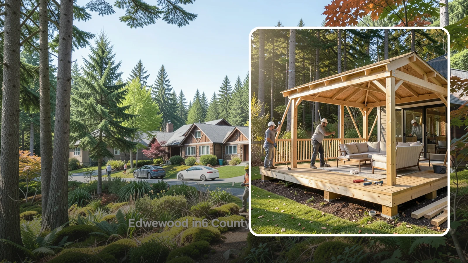 Gazebo Construction in Edgewood, Pierce County, WA - A freestanding gazebo that gives your backyard a sheltered, all-weather gathering spot built for Northwest conditions.