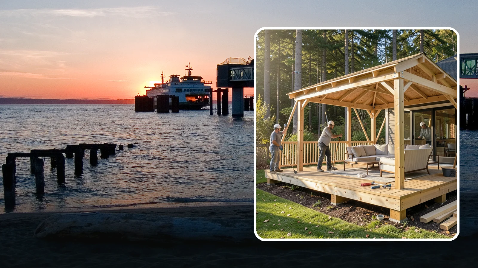 Gazebo Construction in Edmonds, Snohomish County, WA - A freestanding gazebo that gives your backyard a sheltered, all-weather gathering spot built for Northwest conditions.