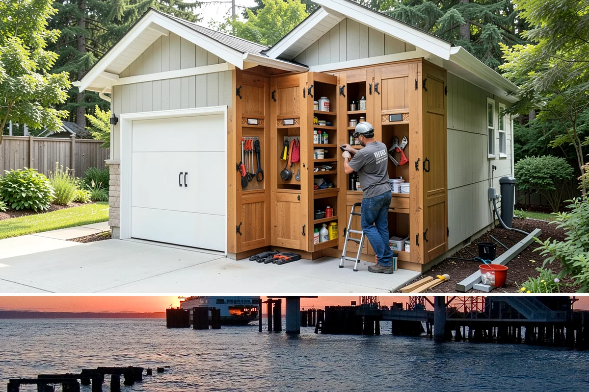 Gazebo Construction in Edmonds, Snohomish County, WA - Summer scheduling lets the roof and finishes complete before the fall rains arrive.