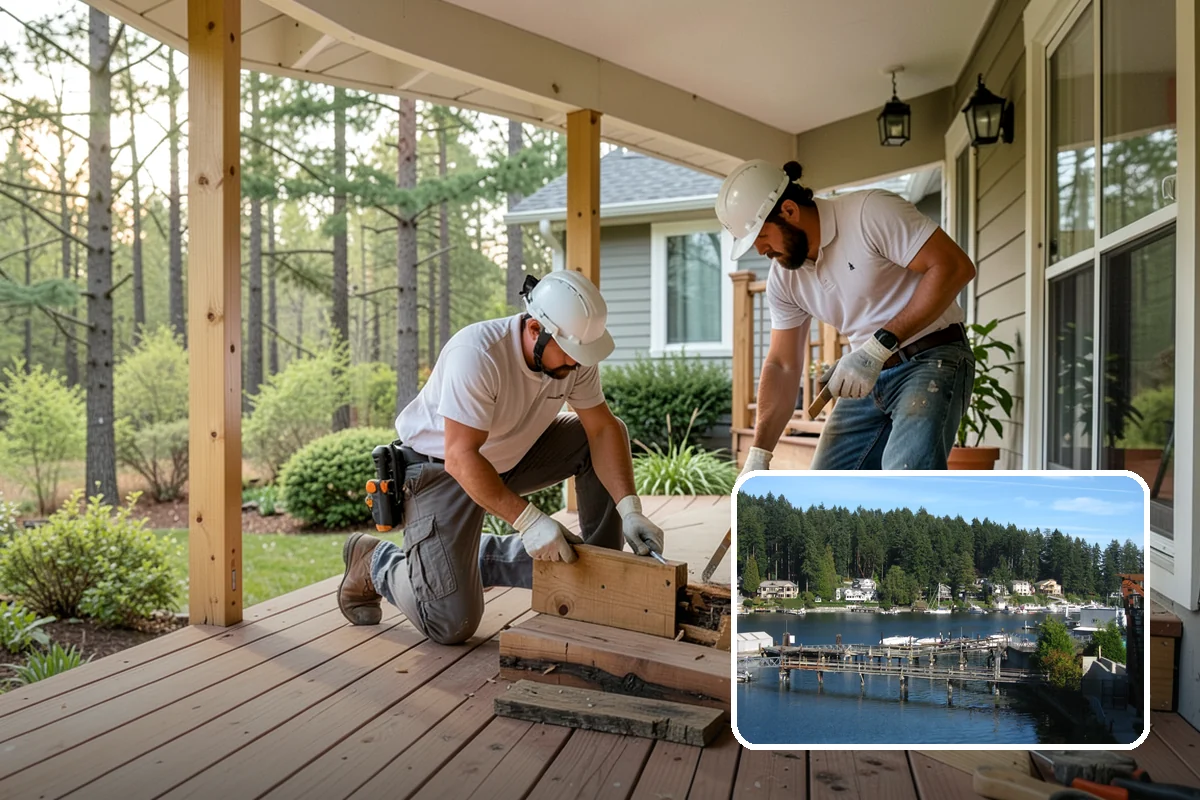 Gazebo Construction in Gig Harbor, Pierce County, WA - Provides fully covered outdoor shelter in any weather