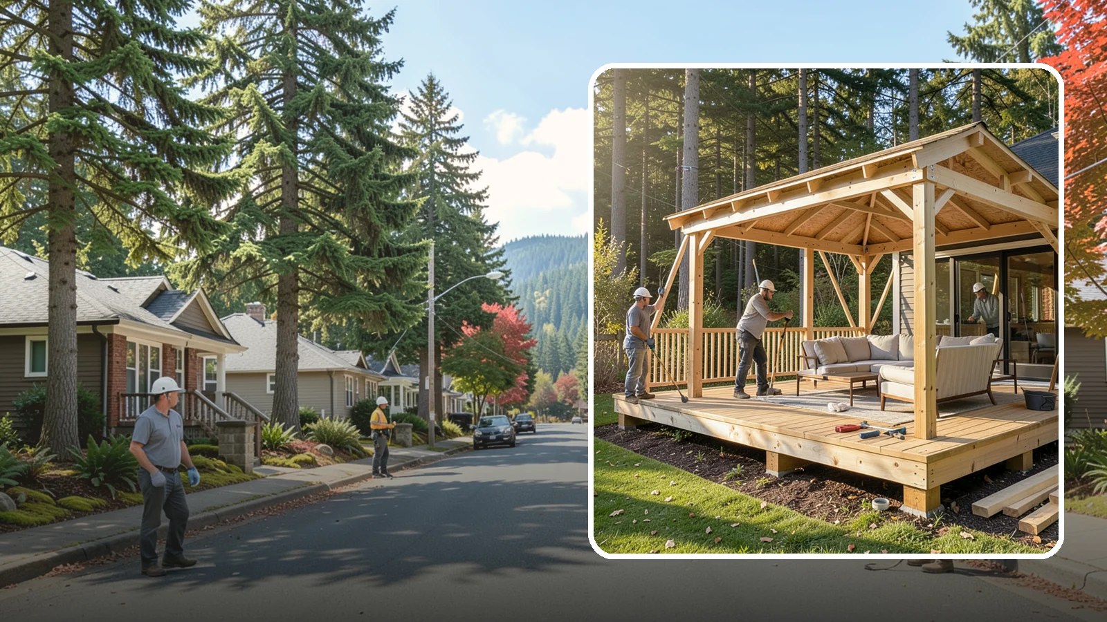 Gazebo Construction in Hunts Point, King County, WA - A freestanding gazebo that gives your backyard a sheltered, all-weather gathering spot built for Northwest conditions.