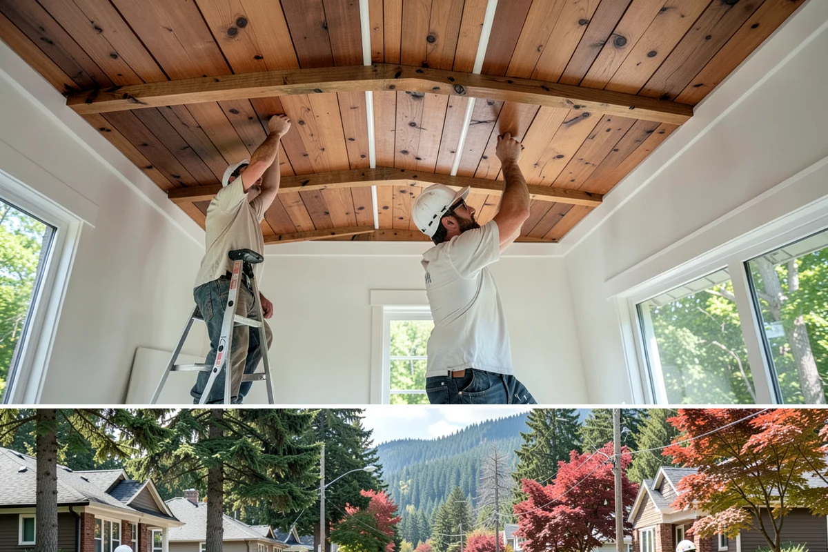 Gazebo Construction in Hunts Point, King County, WA - Summer scheduling lets the roof and finishes complete before the fall rains arrive.