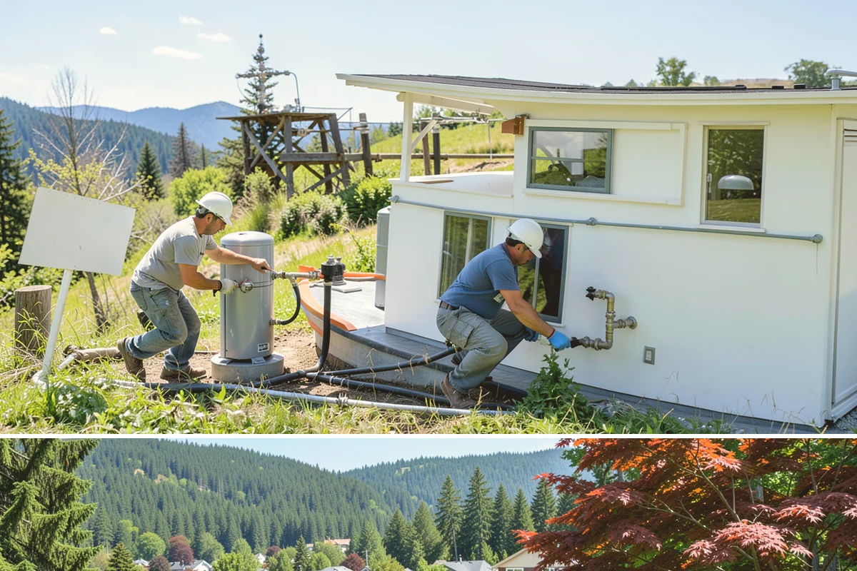 Gazebo Construction in Index, Snohomish County, WA - Summer scheduling lets the roof and finishes complete before the fall rains arrive.