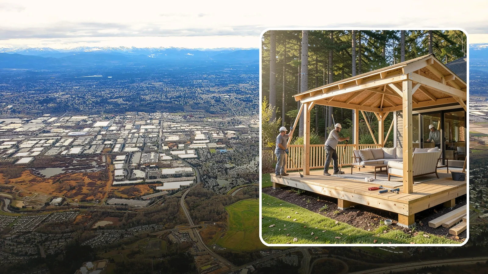 Gazebo Construction in Kent, King County, WA - A freestanding gazebo that gives your backyard a sheltered, all-weather gathering spot built for Northwest conditions.