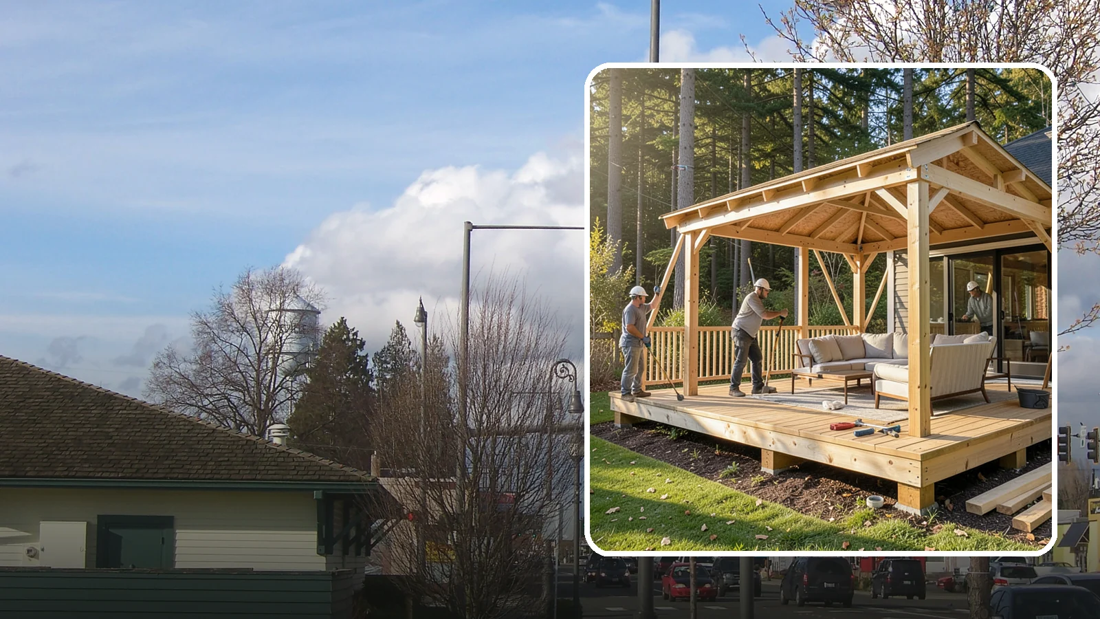 Gazebo Construction in Marysville, Snohomish County, WA - A freestanding gazebo that gives your backyard a sheltered, all-weather gathering spot built for Northwest conditions.