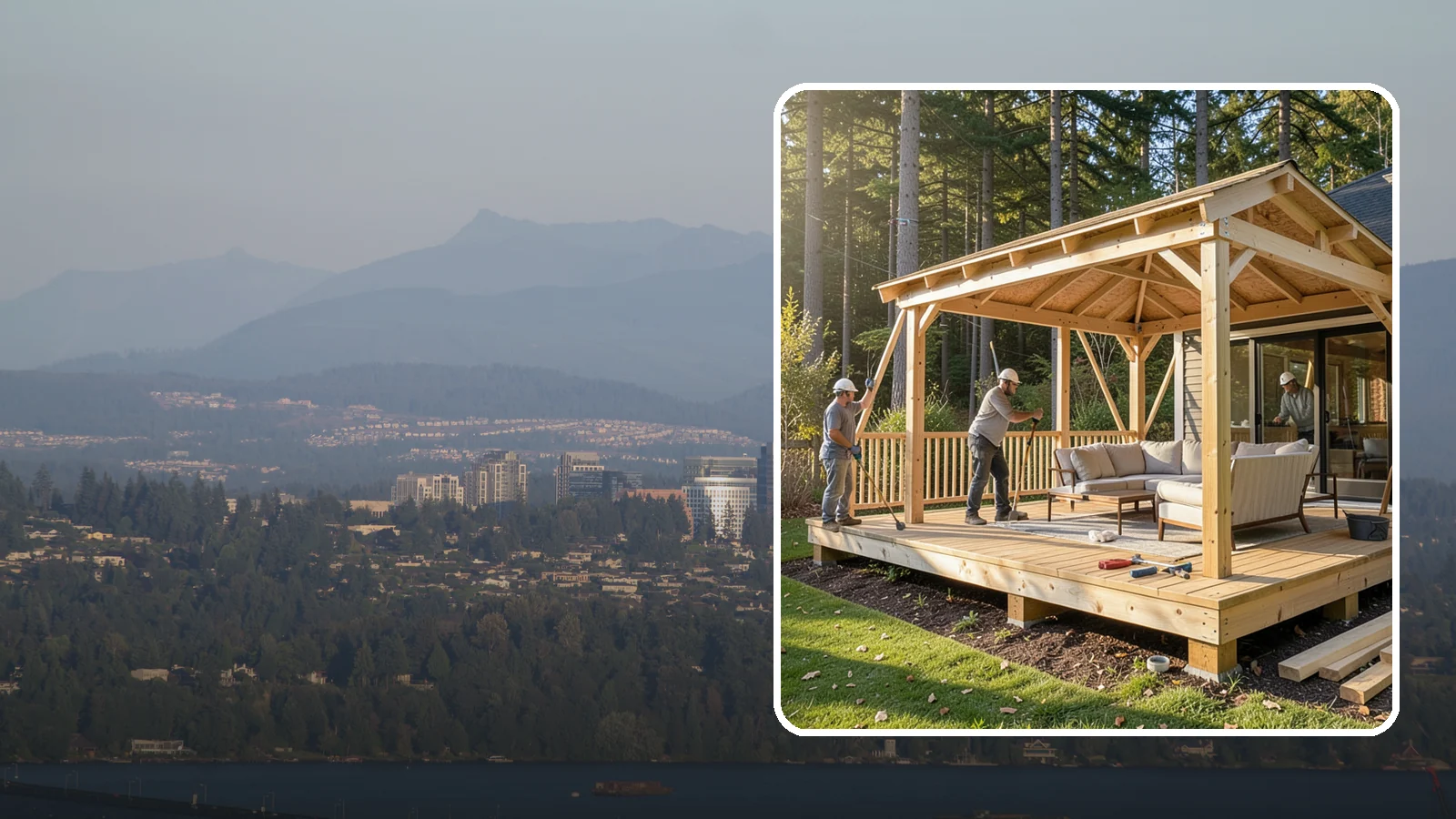 Gazebo Construction in Medina, King County, WA - A freestanding gazebo that gives your backyard a sheltered, all-weather gathering spot built for Northwest conditions.
