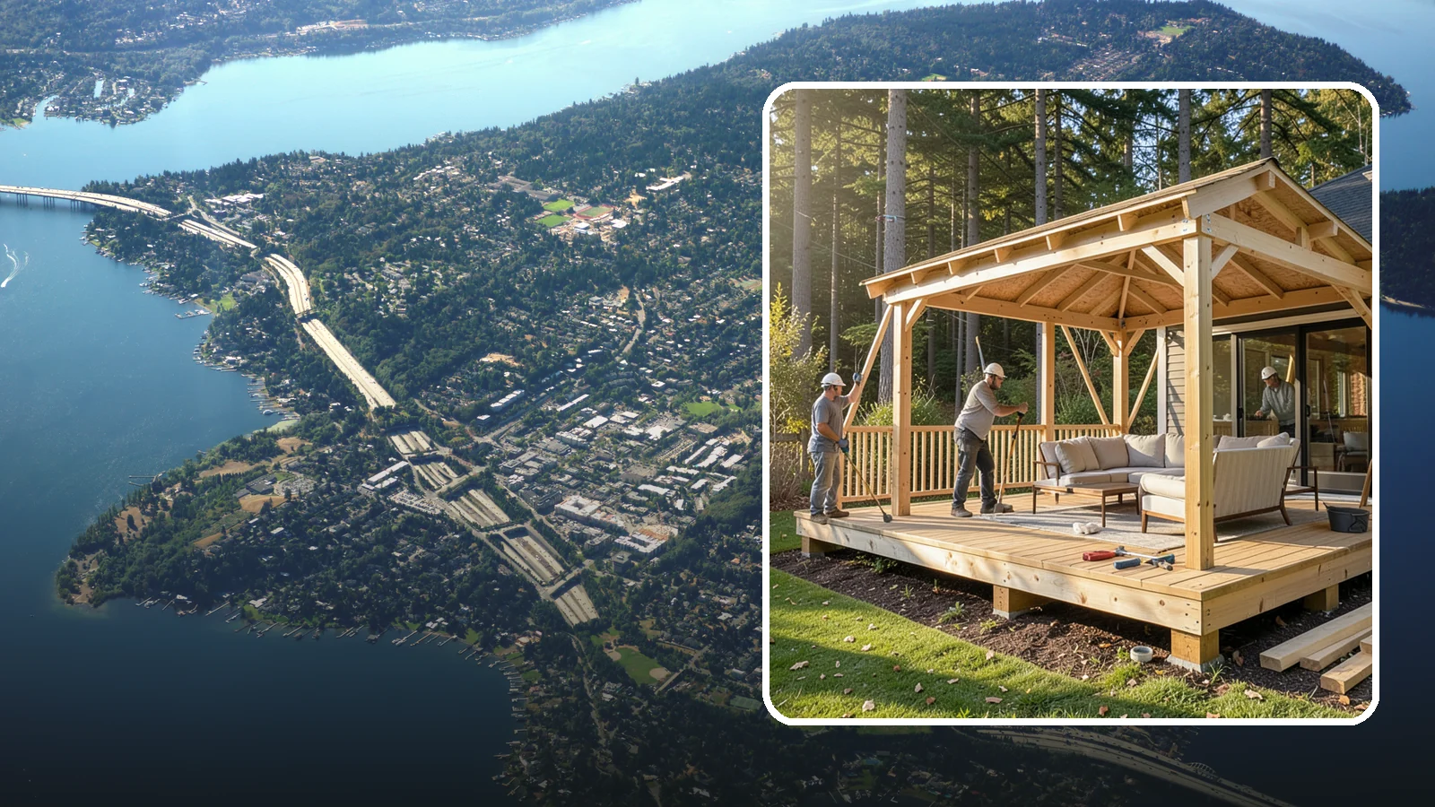 Gazebo Construction in Mercer Island, King County, WA - A freestanding gazebo that gives your backyard a sheltered, all-weather gathering spot built for Northwest conditions.