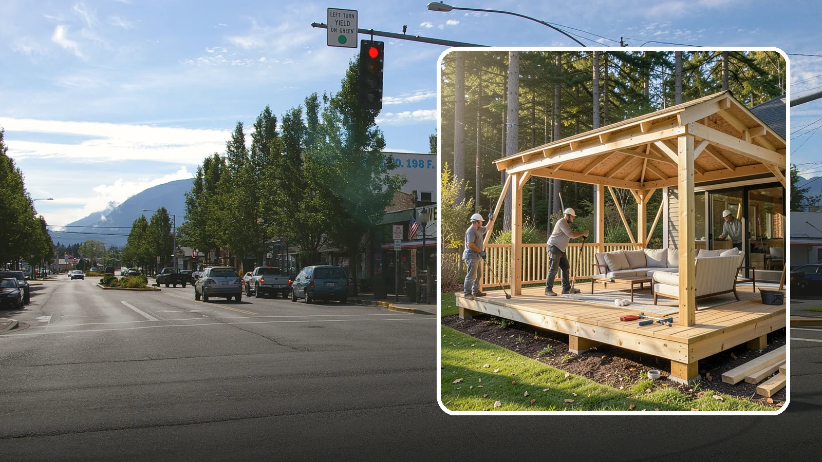 Gazebo Construction in North Bend, King County, WA - A freestanding gazebo that gives your backyard a sheltered, all-weather gathering spot built for Northwest conditions.