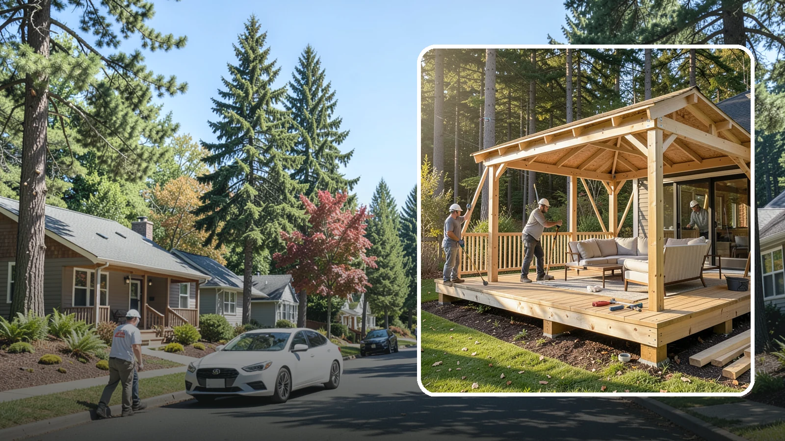 Gazebo Construction in Orting, Pierce County, WA - A freestanding gazebo that gives your backyard a sheltered, all-weather gathering spot built for Northwest conditions.