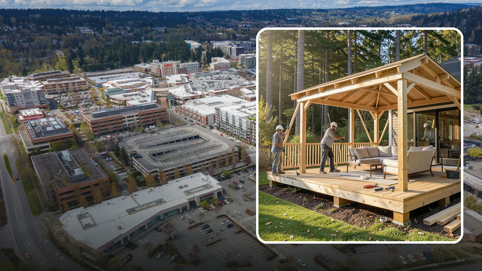 Gazebo Construction in Redmond, King County, WA - A freestanding gazebo that gives your backyard a sheltered, all-weather gathering spot built for Northwest conditions.