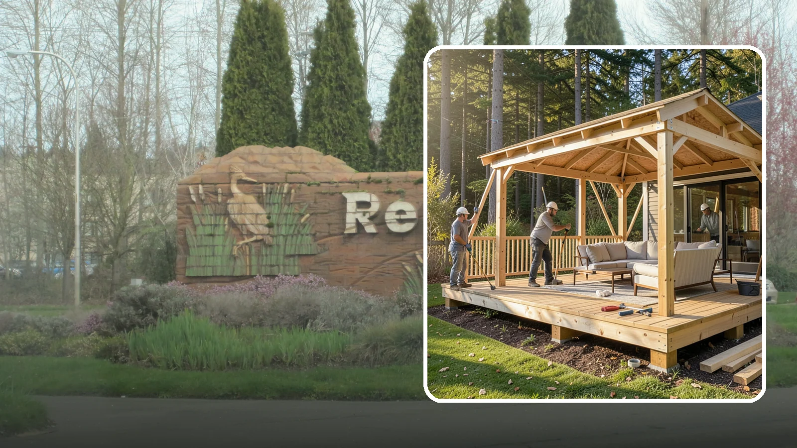 Gazebo Construction in Renton, King County, WA - A freestanding gazebo that gives your backyard a sheltered, all-weather gathering spot built for Northwest conditions.