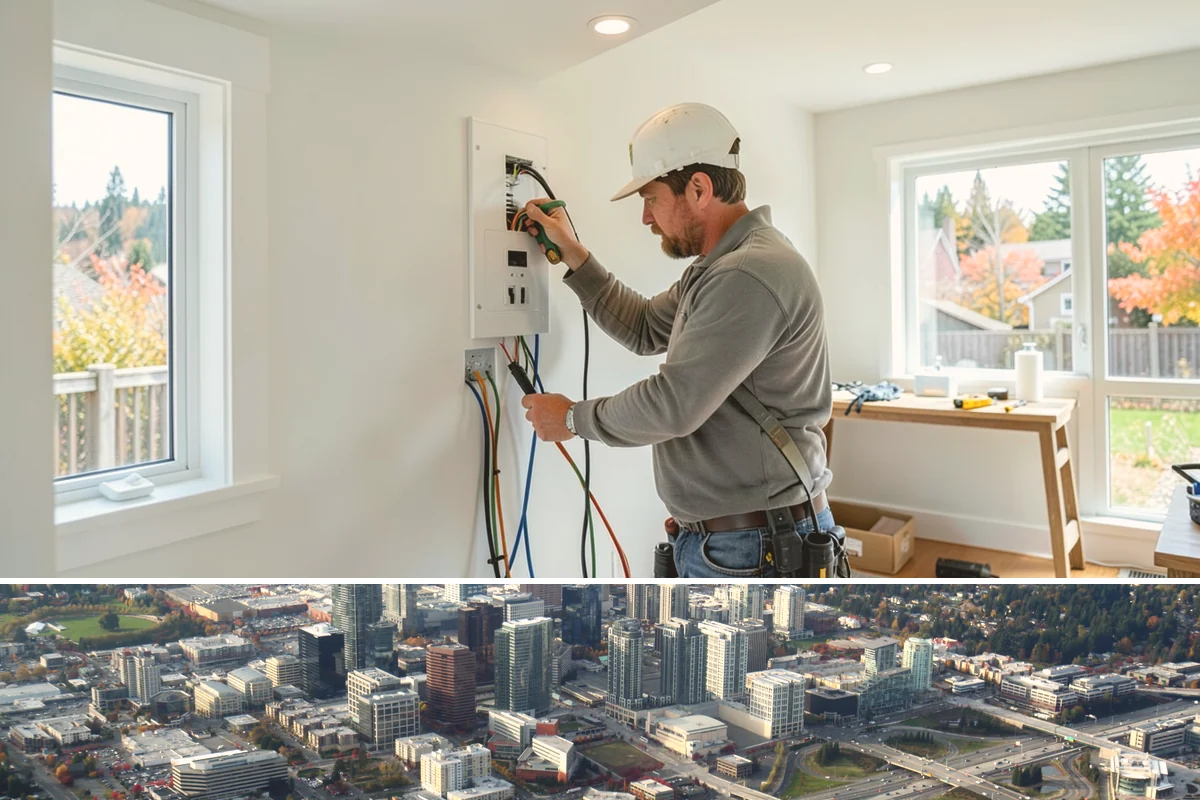 GFCI Outlet Installation in Bellevue, King County, WA - This safety upgrade installs year-round and is especially valuable before wet-season outdoor use.