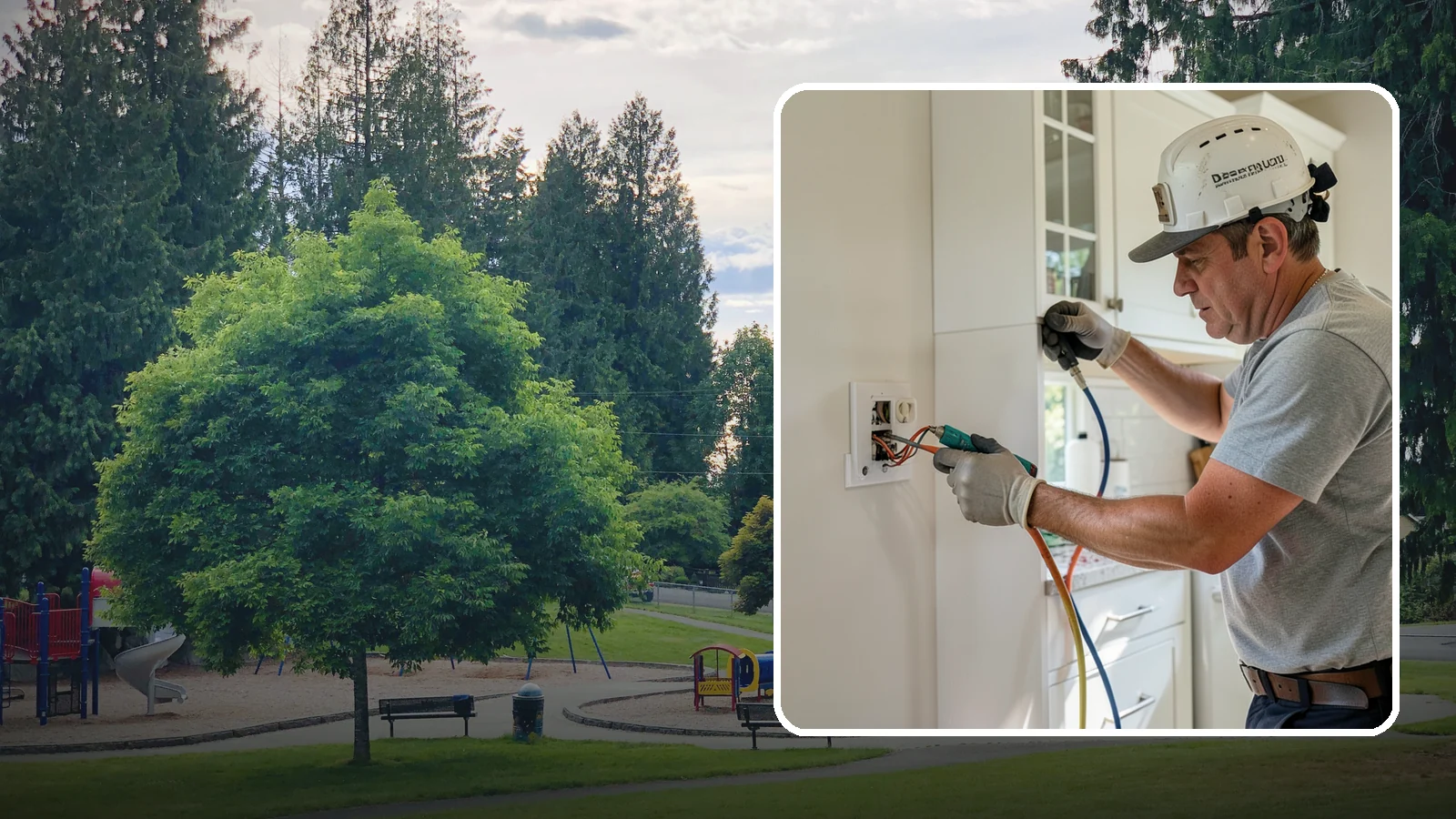 GFCI Outlet Installation in Bonney Lake, Pierce County, WA - We install GFCI-protected outlets in kitchens, bathrooms, garages, and outdoor areas to guard against shock hazards.
