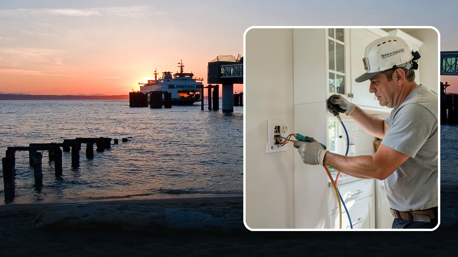 GFCI Outlet Installation in Edmonds, Snohomish County, WA - We install GFCI-protected outlets in kitchens, bathrooms, garages, and outdoor areas to guard against shock hazards.