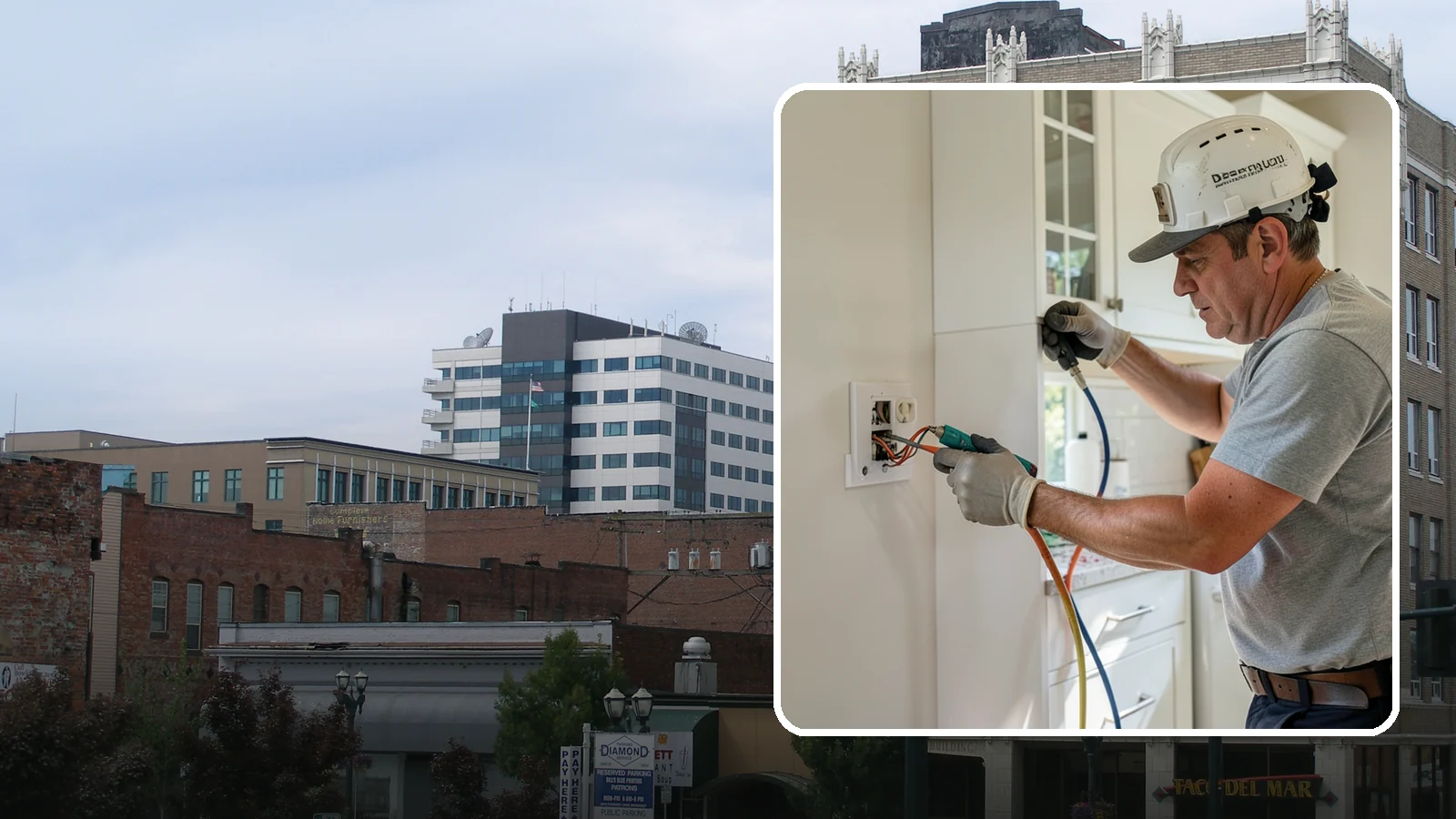 GFCI Outlet Installation in Everett, Snohomish County, WA - We install GFCI-protected outlets in kitchens, bathrooms, garages, and outdoor areas to guard against shock hazards.