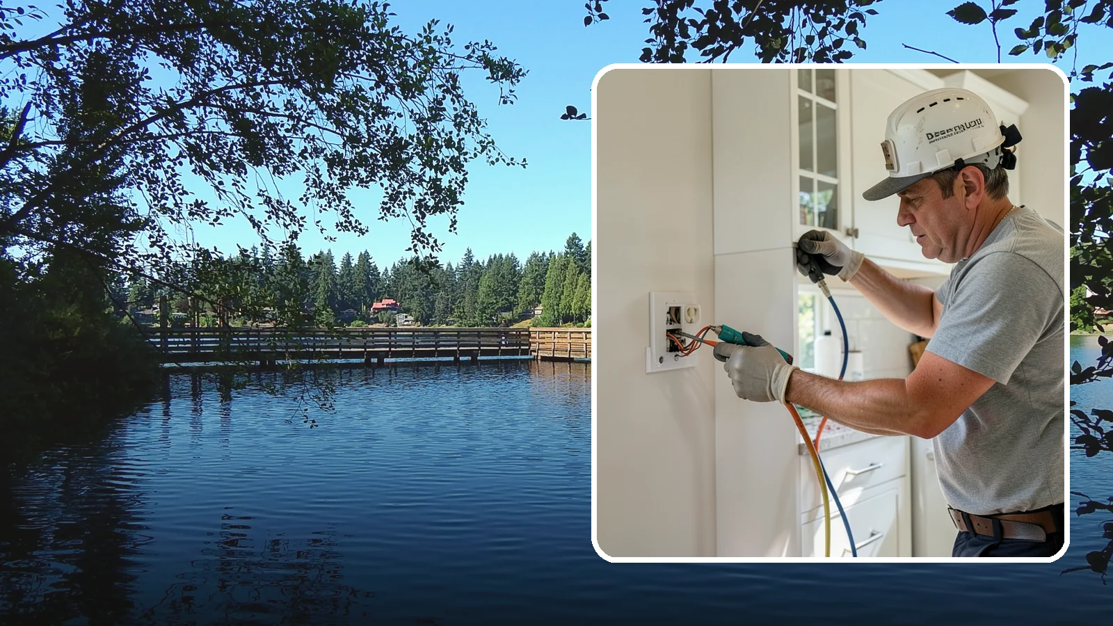 GFCI Outlet Installation in Federal Way, King County, WA - We install GFCI-protected outlets in kitchens, bathrooms, garages, and outdoor areas to guard against shock hazards.