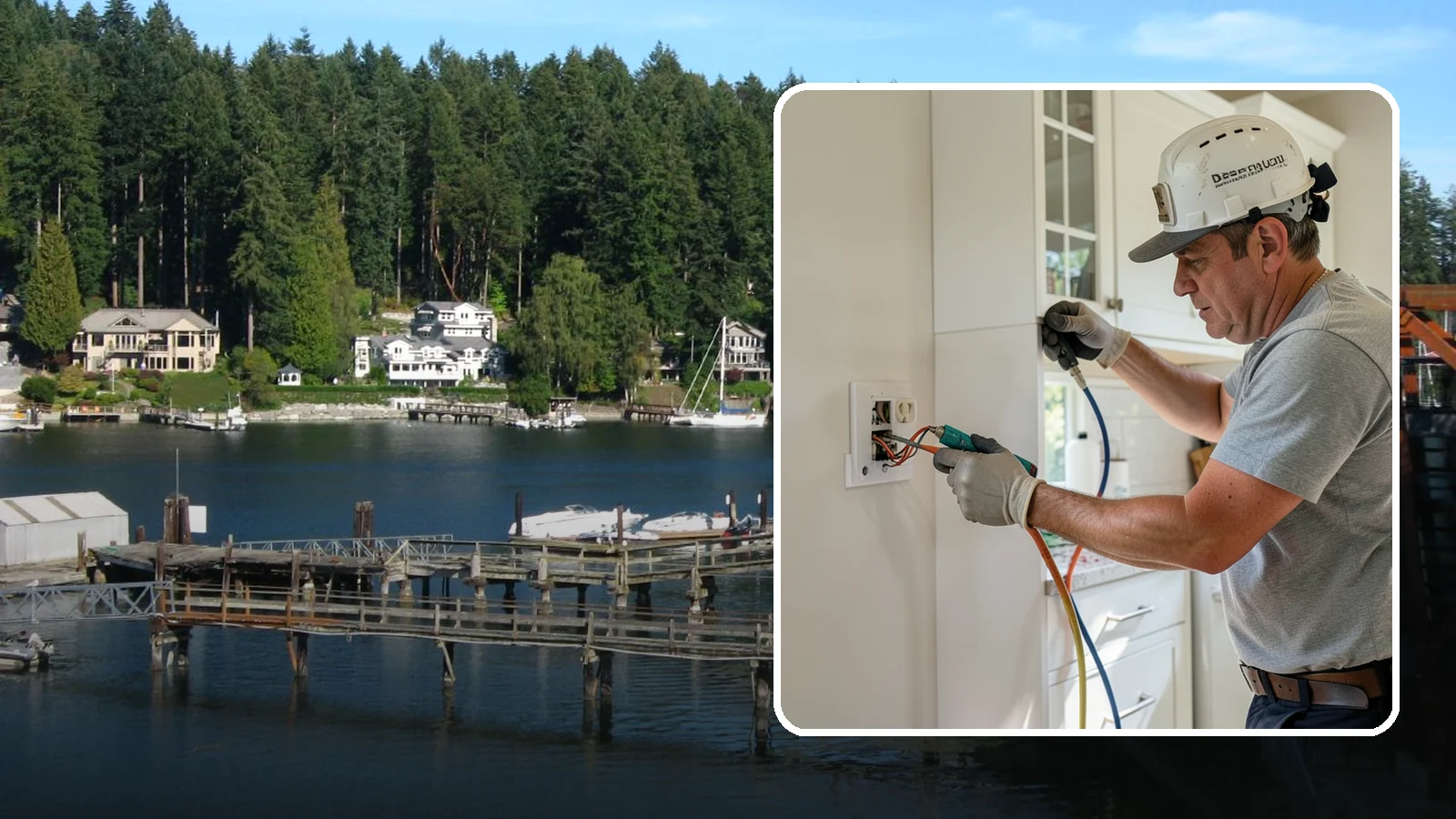 GFCI Outlet Installation in Gig Harbor, Pierce County, WA - We install GFCI-protected outlets in kitchens, bathrooms, garages, and outdoor areas to guard against shock hazards.