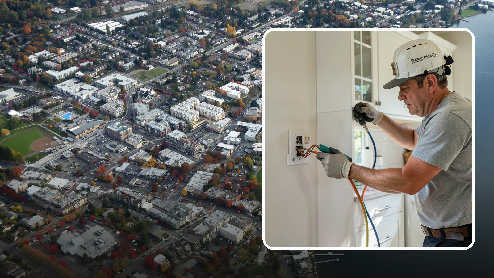 GFCI Outlet Installation in Kirkland, King County, WA - We install GFCI-protected outlets in kitchens, bathrooms, garages, and outdoor areas to guard against shock hazards.