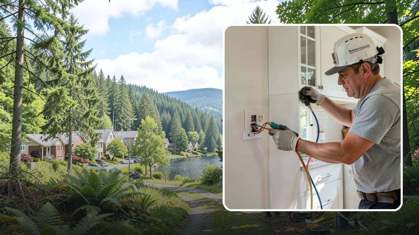 GFCI Outlet Installation in Lake Forest Park, King County, WA - We install GFCI-protected outlets in kitchens, bathrooms, garages, and outdoor areas to guard against shock hazards.