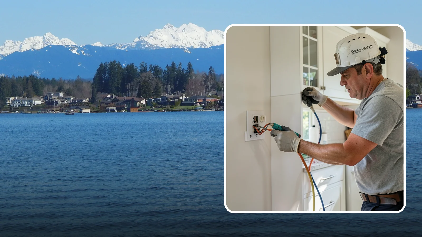 GFCI Outlet Installation in Lake Stevens, Snohomish County, WA - We install GFCI-protected outlets in kitchens, bathrooms, garages, and outdoor areas to guard against shock hazards.