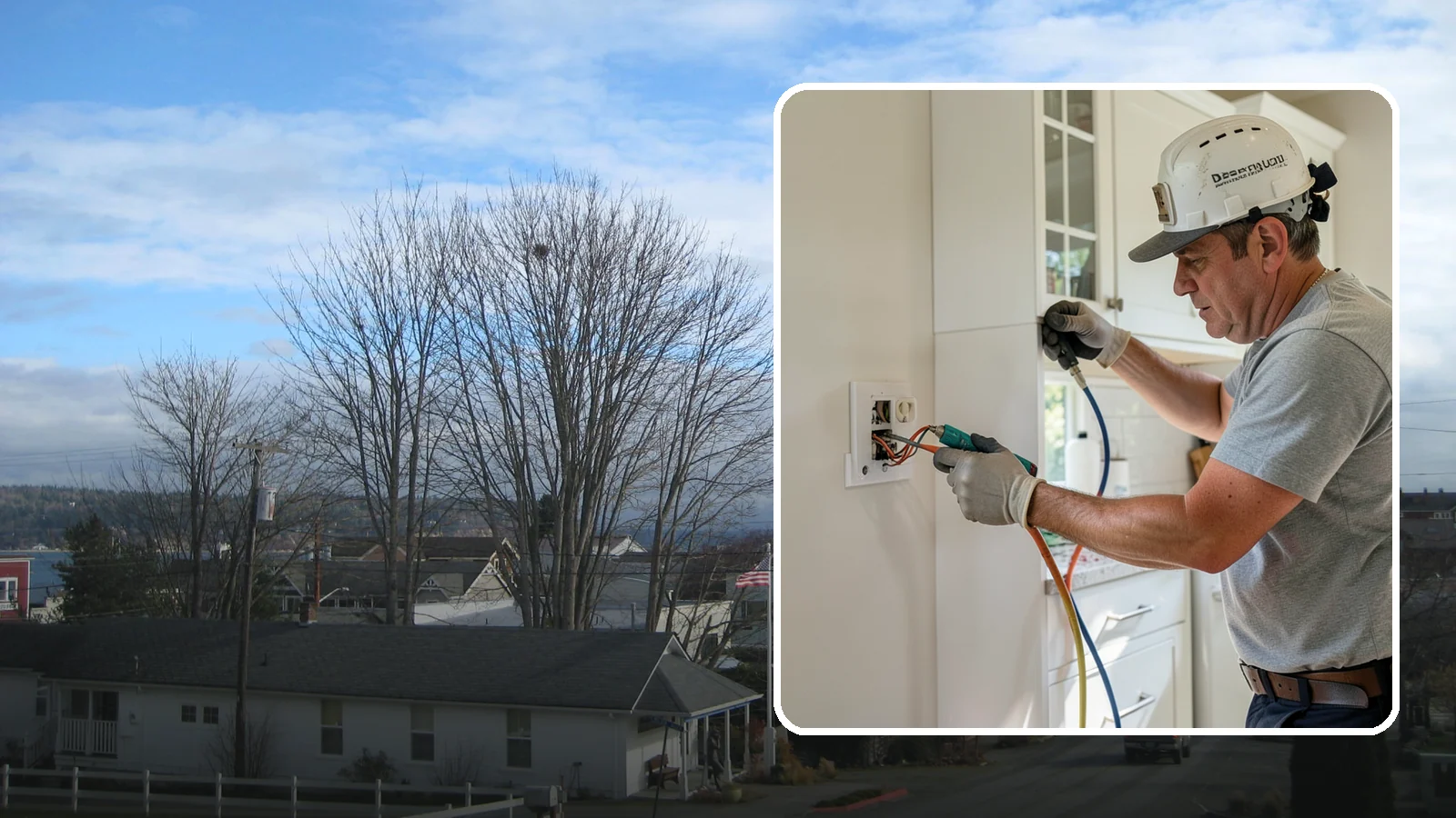 GFCI Outlet Installation in Langley, Island County, WA - We install GFCI-protected outlets in kitchens, bathrooms, garages, and outdoor areas to guard against shock hazards.