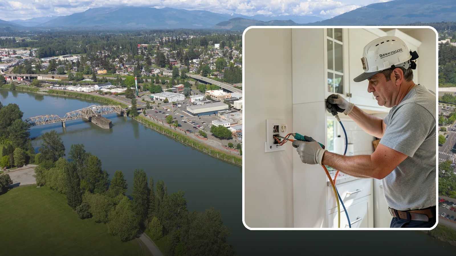 GFCI Outlet Installation in Mount Vernon, Skagit County, WA - We install GFCI-protected outlets in kitchens, bathrooms, garages, and outdoor areas to guard against shock hazards.