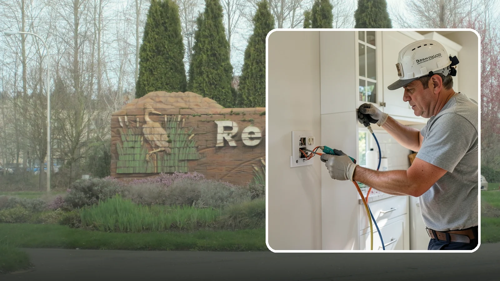 GFCI Outlet Installation in Renton, King County, WA - We install GFCI-protected outlets in kitchens, bathrooms, garages, and outdoor areas to guard against shock hazards.