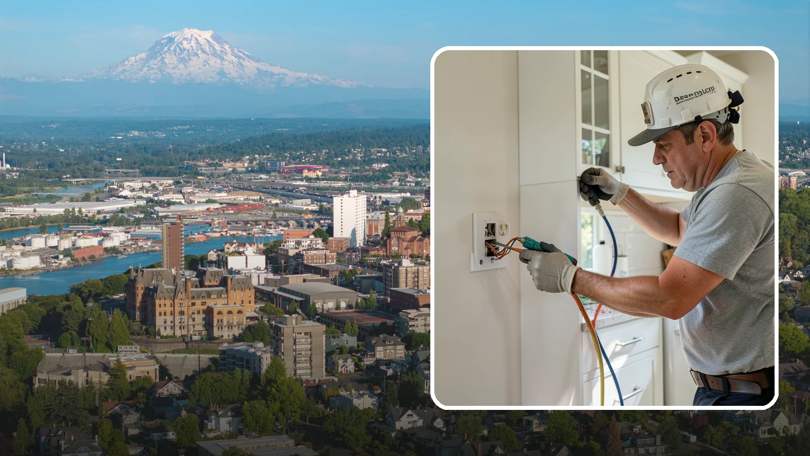 GFCI Outlet Installation in Tacoma, Pierce County, WA - We install GFCI-protected outlets in kitchens, bathrooms, garages, and outdoor areas to guard against shock hazards.