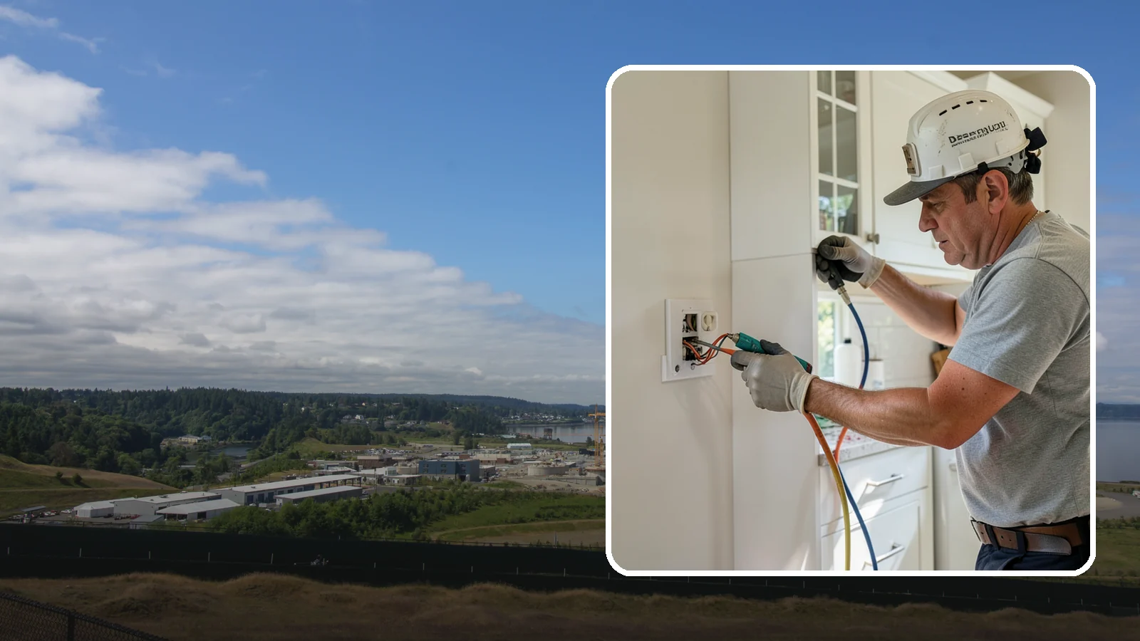 GFCI Outlet Installation in University Place, Pierce County, WA - We install GFCI-protected outlets in kitchens, bathrooms, garages, and outdoor areas to guard against shock hazards.