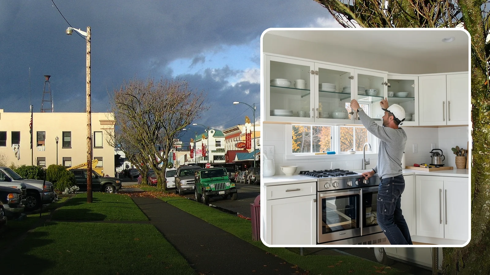 Glass Cabinet Door Installation in Arlington, Snohomish County, WA - Adding or converting cabinet doors to glass fronts to display dishware and lighten the look of upper cabinets.